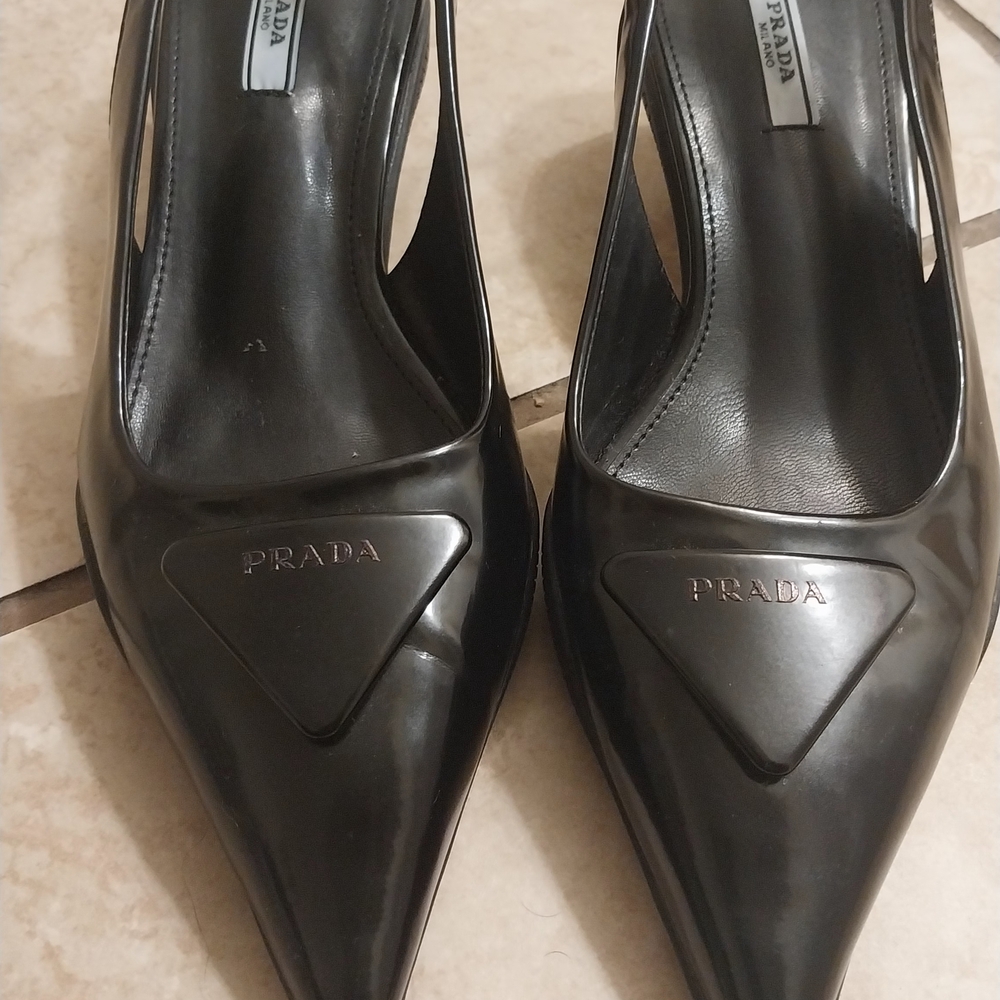 Prada Black Heeled Shoes for Women